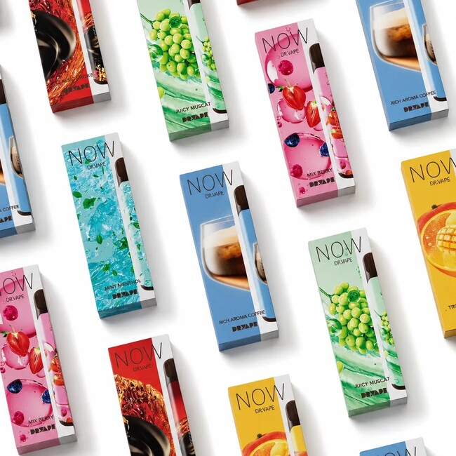 【新発売】DR.VAPE（ドクターベイプ）より、充電も設定もいらない使い切り型の新モデル「DR.VAPE NOW」が登場！全12フレーバーで1本1,980円