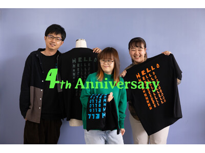 【PICFA ECサイト4周年記念】障害のあるアーティストと共に仕上げる“一点もの”の一枚、4周年を記念した限定「HELLO Tシャツ」を6月26日（金）から発売。