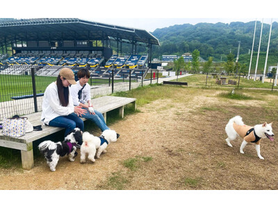 アシックス里山スタジアム併設の『里山ドッグラン』・ワンちゃん登録数1,000件達成！