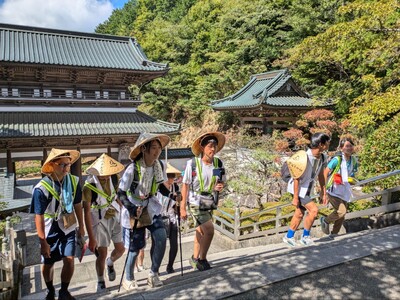 開校から3年、ついに四国88カ所・全行程を踏破予定！ FC今治高校 里山校「四国巡礼チャレンジウォーク」...