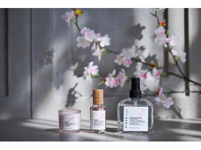 trackより、桜香るオイルが今年も季節限定で登場。ファブリックミストとキャンドルもリリース！