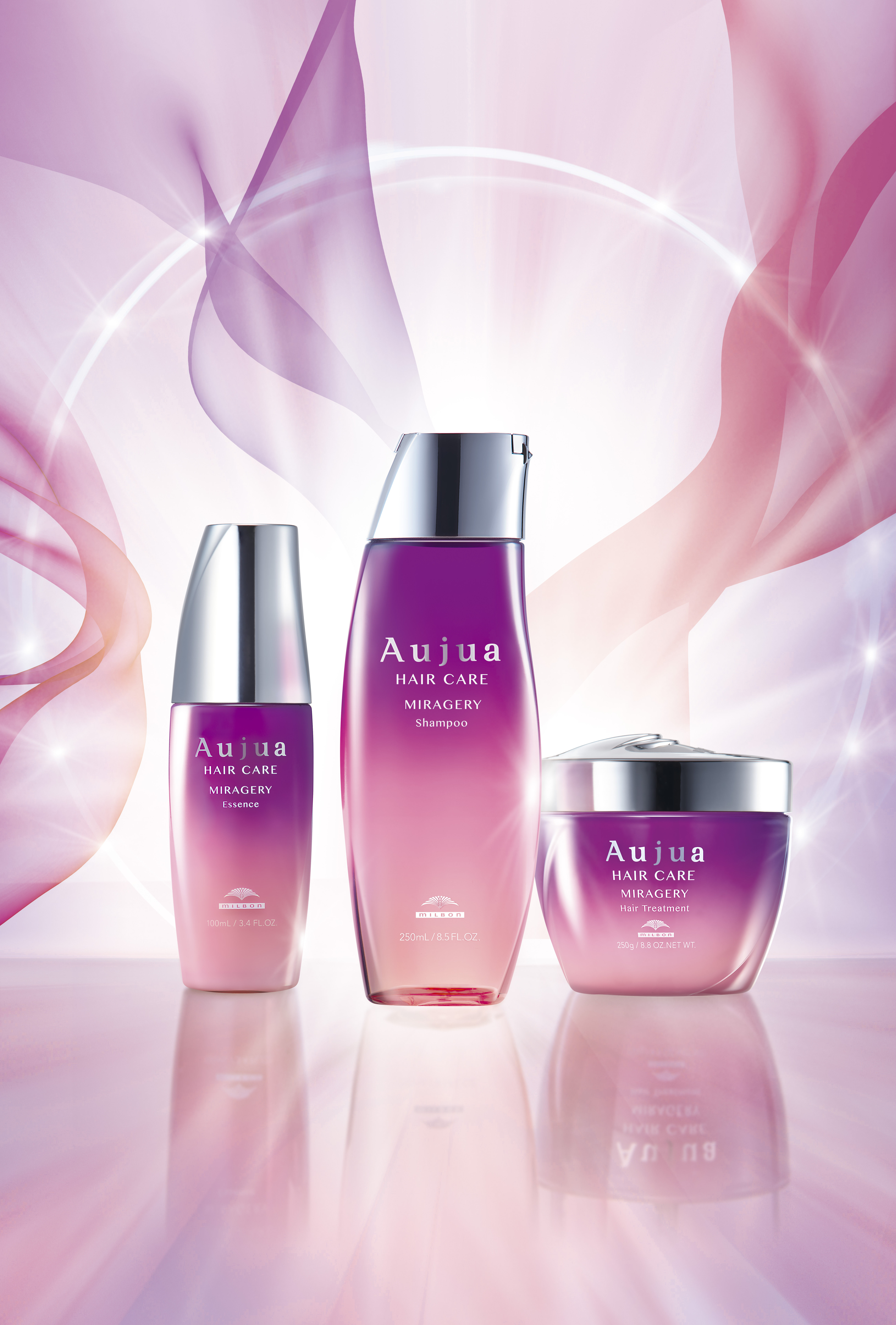 Aujuaより、髪1本1本をケアし、“美フォルム”ケア*テクノロジーで揺れるたび輝く髪へ『MIRAGERY（ミラジェリィ）』誕生