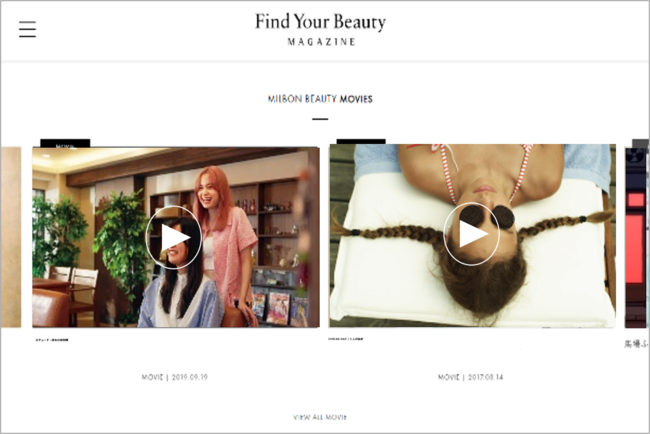 y񂭁zV[gtBzMvWFNguMILBON BEAUTY MOVIESv{X^[g
