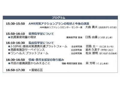 メディアセミナーのご案内「薬剤耐性（ＡＭＲ）対策の現状と取り組み