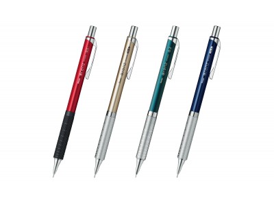 長時間筆記しても疲れにくい新メタルグリップ搭載のシャープペンを発売