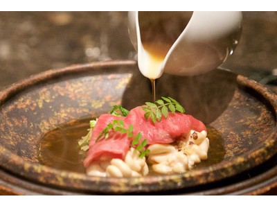「佐賀牛とセイコ蟹」冬限定の味覚のコースをワインと共に愉しむ