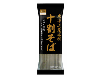 北海道産そば粉を100%使用した太切り仕立て「カンピー ザ・プレミアム 北海道産原料 十割そば」が新発売！