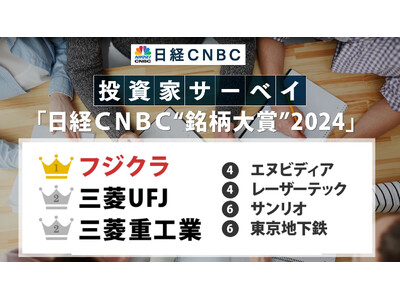 【投資家が選ぶ2024年を象徴する銘柄は？】「日経CNBC“銘柄大賞”」にフジクラ、2位は三菱UFJと三菱重工