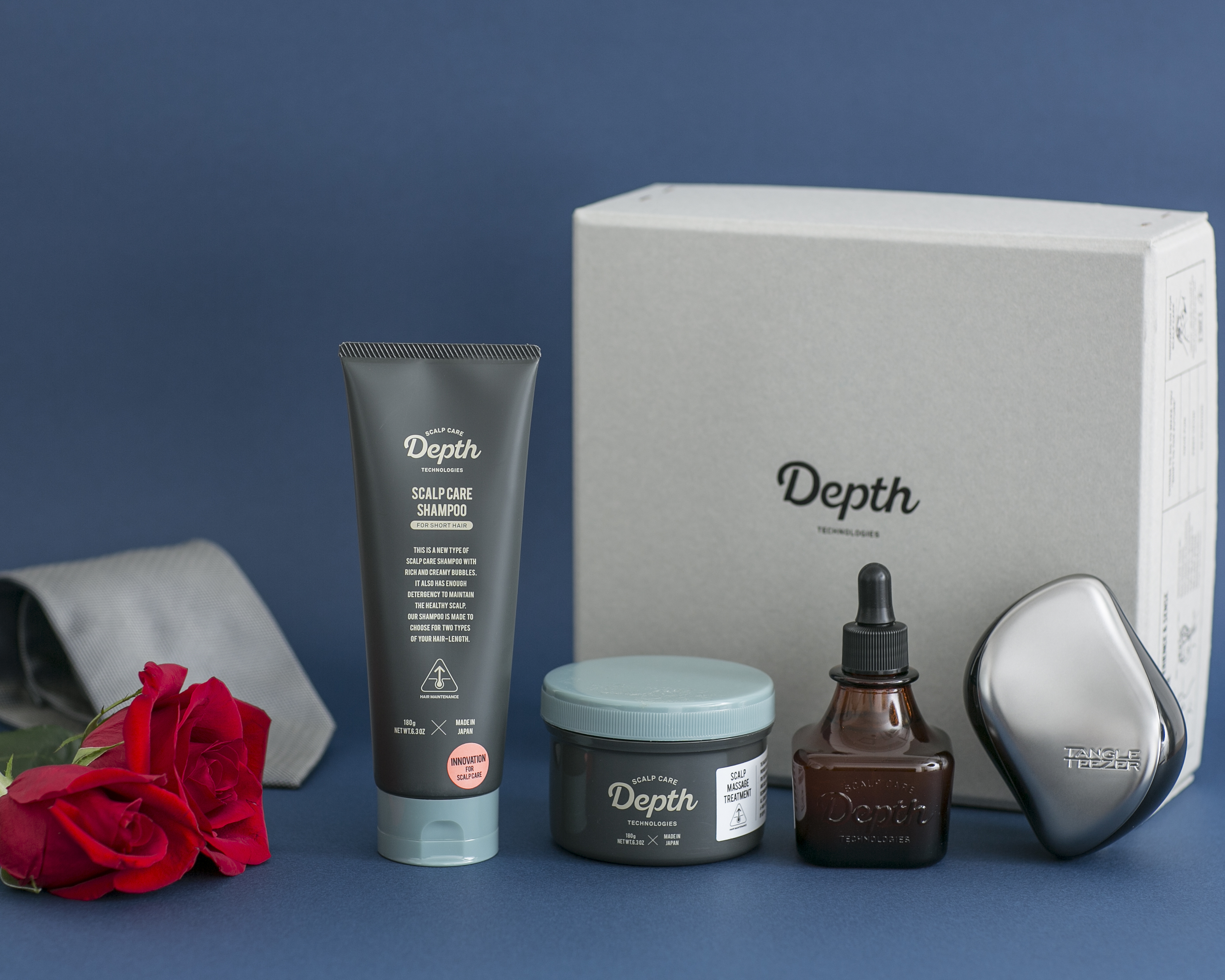 バレンタインギフトに贈るスカルプケア習慣　Depth限定セット発売-Depth Series　×　TANGLE TEEZER-