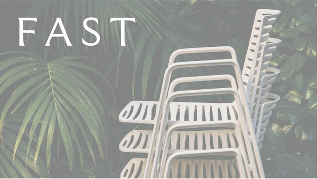 【インポート製品発売】モダンな屋外空間を彩る、イタリアの家具ブランド〈FAST〉製品取り扱い開始
