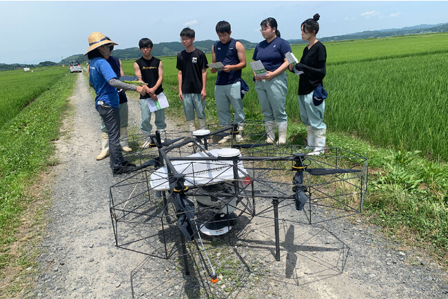 登米総合産業高校の生徒、スマート農業を学ぶ