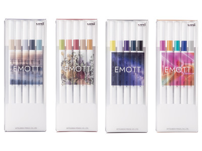 “私らしい色づかいで、毎日を彩る”をコンセプトとした細字水性サインペン「EMOTT（エモット）」から『EMOTT（エモット）新5色セット』が登場　9月24日（金）新発売