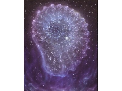 『山影広野 作品展~The Story of COSMOS~』岩絵具の優しい輝きはデジタルに疲れた現代人...