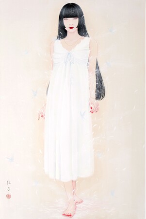 【銀座三越 本館7階 ギャラリー】丁子紅子 日本画展 ―はなことば―儚くも美しい女性像を日本画で表現する作家・丁子紅子氏による個展を6/18（水）～6/23（月）開催決定。新作ジクレー版画も発表。