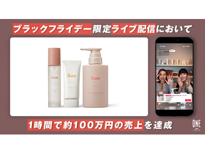 ワンメディアがスキンケアブランド「ikaw」のTikTok Shop販売を支援。TikTok Shop LIVEショッピングでは1時間で流通取引総額 約100万円を記録！