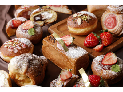 【メゾン・イチ プリュス越谷レイクタウン店】冬のシーズン限定！贅沢な「あまおう苺」を味わう新作パンを販売開始