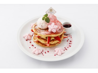 桜色の春限定メニュー『SAKURA』My favorite pancake ～PANCAKE～SAKURA＆STRAWBERRYso cute!!2018年3月15日(木)より期間限定で販売開始