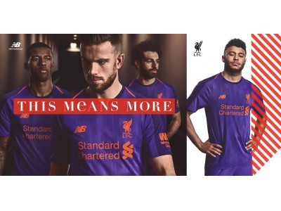 Liverpool FC 2018/2019シーズン ディープバイオレットのカラーを配