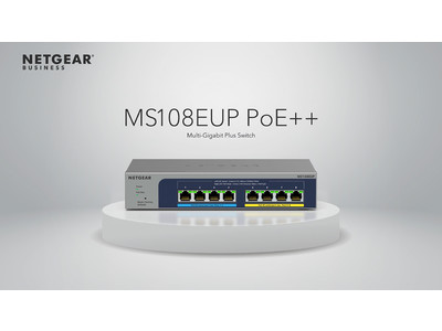 【訂正版】PoE++をもっと手軽に。ポートあたり60W、1台で230W給電可能なアンマネージプラススイッチ「MS108EUP」を本日発売。