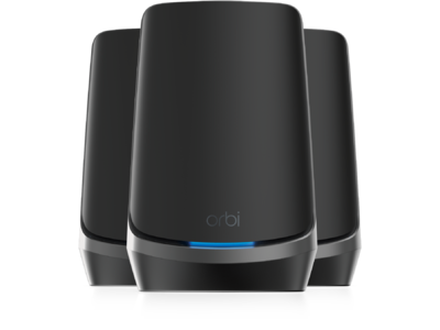 シックなカラーの「Orbi 9 WiFi 6E対応 クアッドバンド メッシュWiFiシステム ブラックエディション」がネットギアストア限定で予約受付開始