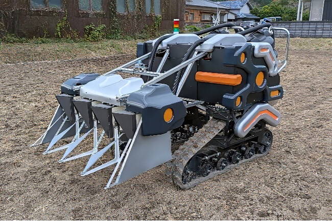 いま話題の”再生二期作”にも対応　省力化稲作のための「収穫ロボット」ほかを発表