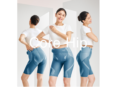 女性の2大ニーズ「お腹」「お尻」を1着でまとめてトレーニング　SIXPADから腹直筋下部・腸腰筋・大臀筋・骨盤底筋にアプローチするEMS「Core Hip（コアヒップ）」新発売