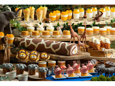福岡市動物園のかわいい動物たちがホテルスイーツに！「サマーフルーツデザートビュッフェ ～Sweezoo2024～」開催