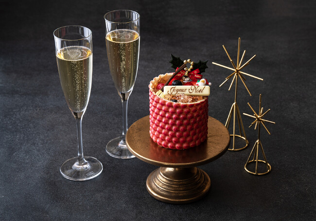【ホテルメトロポリタン エドモント】シャンパン使用のパティシエ特製ケーキ「Joyeux(ジョワイユ) Noel(ノエル)」＆スパークリングワイン付き宿泊プラン販売