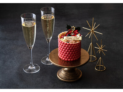 【ホテルメトロポリタン エドモント】シャンパン使用のパティシエ特製ケーキ「Joyeux(ジョワイユ) Noel(ノエル)」＆スパークリングワイン付き宿泊プラン販売