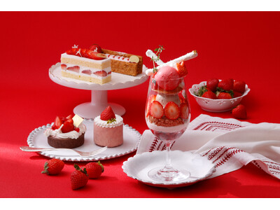 【ホテルニューグランド】真っ赤な苺の魅力が満開！旬の苺スイーツが勢揃い「苺フェア」（コーヒーハウス ザ・カフェ）