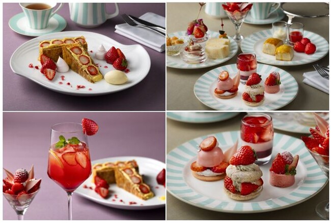 【東京ステーションホテル】心を満たす、宝石のような赤色の春いちごが彩る 幸運のストロベリースイーツ