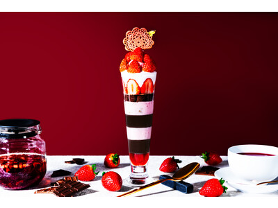 【メズム東京】苺とチョコレートを贅沢に使用した期間限定の『レイヤード・パフェ』が登場！