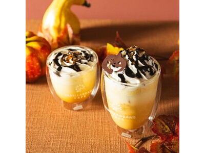 ハロウィンモチーフの限定スイーツドリンク。横浜発のクラフトチョコレート専門店VANILLABEANSから紫芋の「ハロウィンショコラッペ」他、9月18日(木)販売開始。
