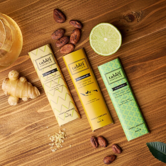 【カカオの発酵を極める】横浜発VANILLABEANSと京都発dari Kのコラボレーション、”特別発酵”のショコラ3種を12月18日(木)販売開始、1月には特別イベントも開催