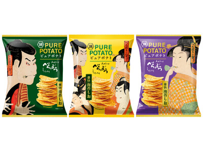【圧倒的な海苔の風味で“べらぼう”に旨ぇポテトチップスが新登場！】大河ドラマ「べらぼう～蔦重栄華乃夢噺～」の放送をきっかけに誕生した逸品「ピュアポテト 豪快海苔しお」 7月14日新発売