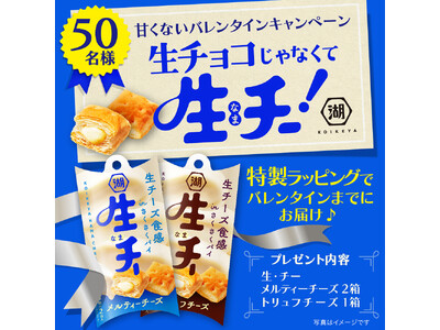 バレンタインに、いつもと違う“甘くない”味わいを「生チョコじゃなくて生・チー 甘くないバレンタインキャン...