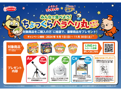 ワンタンメン★宇宙なんちゃら こてつくん　みんなで食べよう！ちょっくらハラヘリ丸キャンペーン