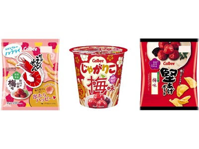 今年は梅味が3ブランドから登場！「梅まつり」企画開催『かっぱえびせん 紀州の完熟梅味』『じゃがりこ 梅味』『堅あげポテト 梅味』