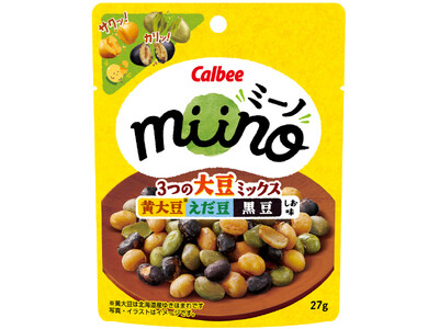 「miino」から3種類の大豆の味わいと食感が楽しめるどこでもたんぱく質＆食物繊維が摂れロカボプラス認証...