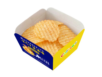 「カルビープラス新千歳空港店」にてできたて商品の新作が登場！『揚げたてポテトチップス ほたて醤油味』