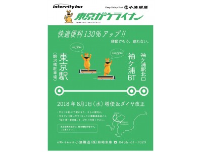 高速バス「東京ガウライナー」がダイヤ改正・増便でパワーアップ！