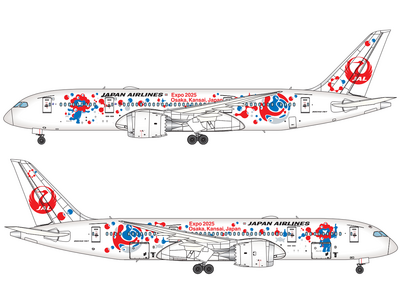 2025年日本国際博覧会開催を記念した「JAL ミャクミャクJET」2号機が6月3日より国際線に就航します
