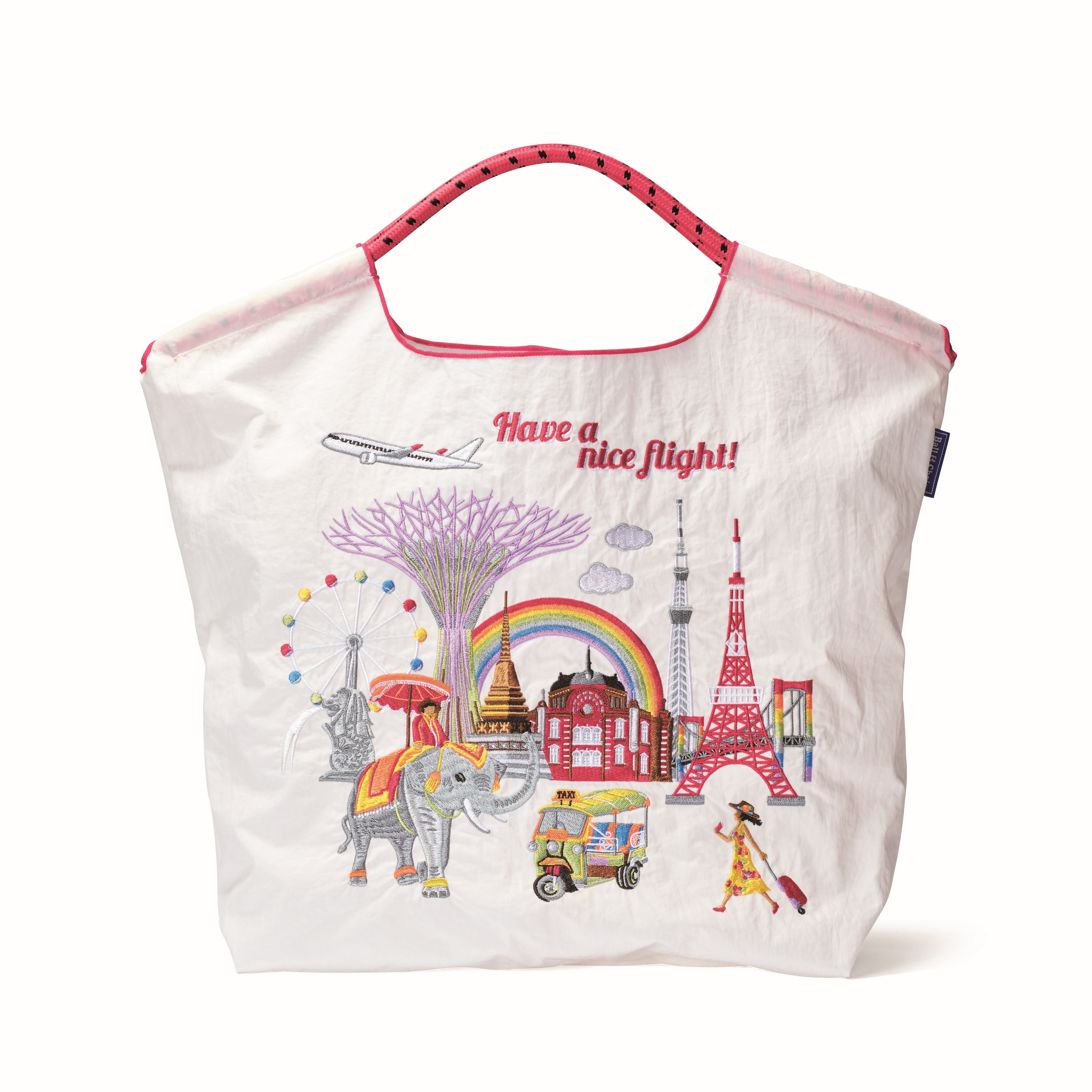 【7月～8月JAL機内販売商品】華やかで個性的な刺しゅうが大人気の「ボールアンドチェーン」から、JALとのコラボレーション第3弾のオリジナルバッグが登場！