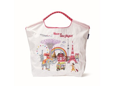 【7月～8月JAL機内販売商品】華やかで個性的な刺しゅうが大人気の「ボールアンドチェーン」から、JALとのコラボレーション第3弾のオリジナルバッグが登場！