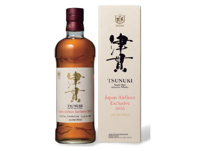 「シングルモルト津貫 JAL EXCLUSIVE 2025」が国際線 機内販売に登場