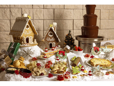 雪の結晶やクリスマスツリーをモチーフにしたスイーツも好きなだけ楽しめる!白がテーマの『ノエル ブラン ア...