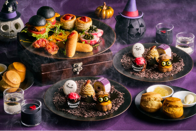 目玉スイーツや漆黒スープ！？いたずら好きなおばけのティーパーティー！「ハロウィン　アフタヌーンティー」を期間限定で開催