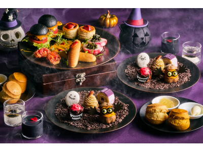 目玉スイーツや漆黒スープ！？いたずら好きなおばけのティーパーティー！「ハロウィン　アフタヌーンティー」を期間限定で開催