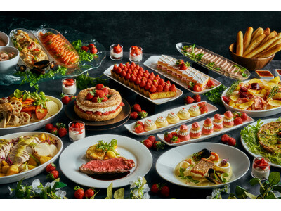 ストロベリーデザートや前菜と選べるメインを堪能するナイトビュッフェ、いちごを全メニューに使用したイタリアンコースが新登場　ラグジュアリーホテルのウィンター ストロベリーナイト