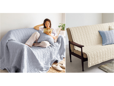 ディノスが寝具で人気の素材を使ったソファカバーシリーズを発売